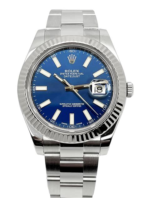 rolex datejust 2 blue dial review|Datejust 116334 review.